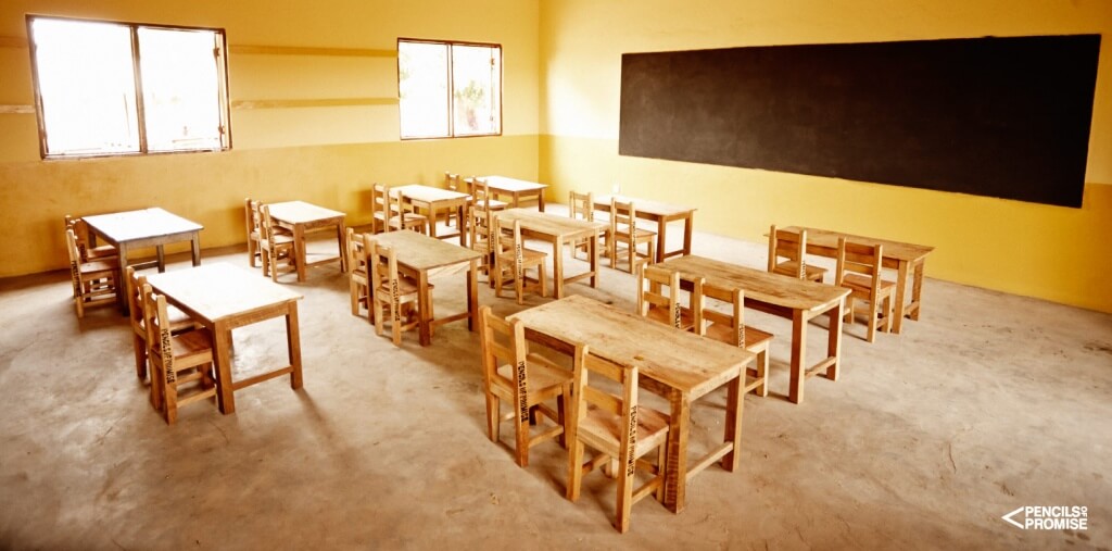 Klassenzimmer in Ghana